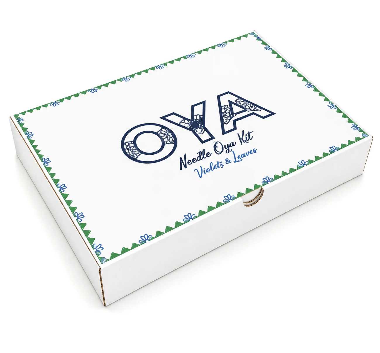 Oya Needle Kit — Violets & Leaves packaging